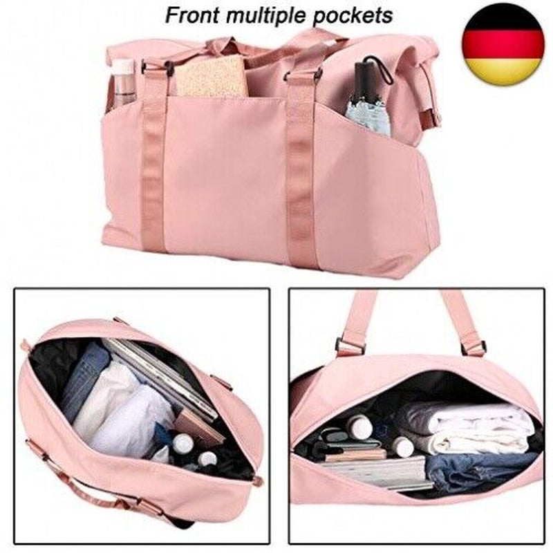 SIVENKE Sporttasche Damen / Herren Mit Nassfach, Freizeit Handtasche Faltbar