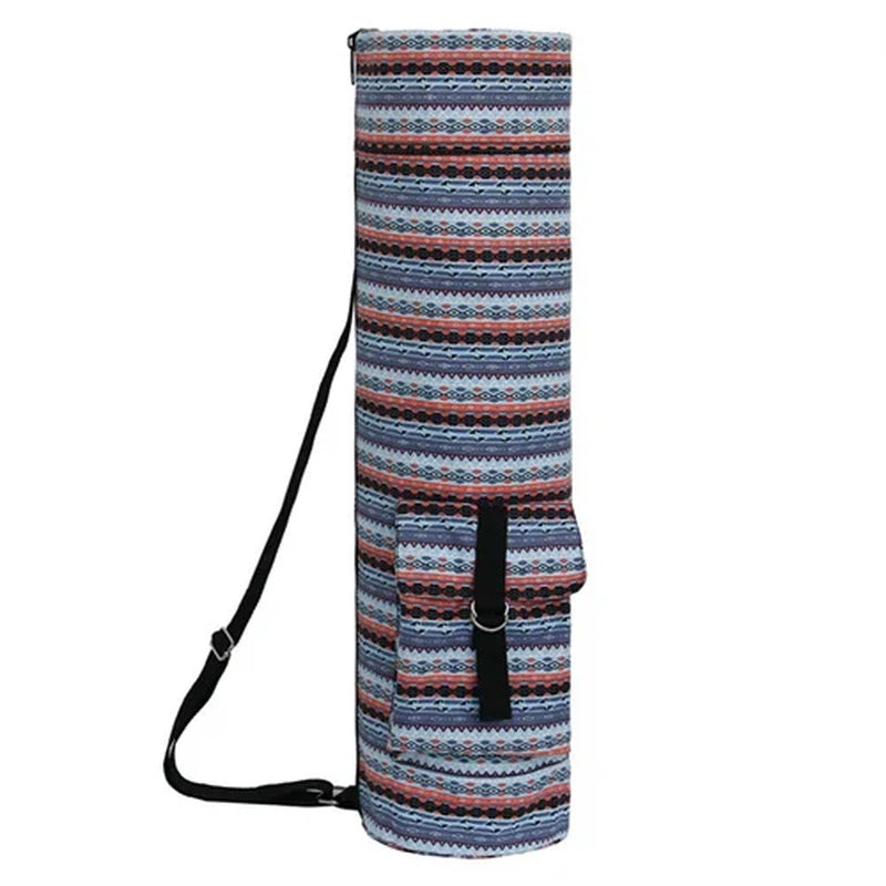 Hot Sale Yoga Bag Canvas Yoga Mat Bag European Style Gym Mat Bag Yoga Backpack Waterproof Pilates Mat Case Bags Carriers 68*18Cm