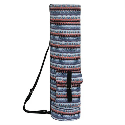 Hot Sale Yoga Bag Canvas Yoga Mat Bag European Style Gym Mat Bag Yoga Backpack Waterproof Pilates Mat Case Bags Carriers 68*18Cm