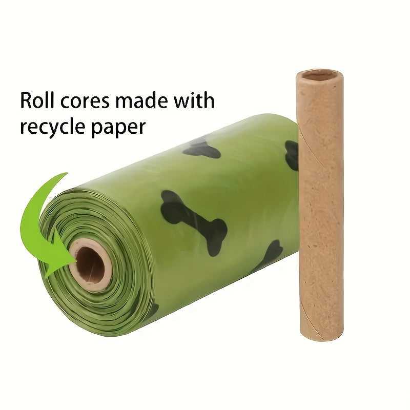 Environmentally Friendly Biodegradable Pet Litter Bags Dog Waste Bags with Dog Poop Bag Dispenser Dog Poop Bags Thickened Poop Bags Leak-Proof Dog Waste Bags for Pet Supplies