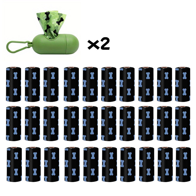 Environmentally Friendly Biodegradable Pet Litter Bags Dog Waste Bags with Dog Poop Bag Dispenser Dog Poop Bags Thickened Poop Bags Leak-Proof Dog Waste Bags for Pet Supplies