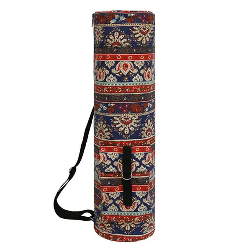 Hot Sale Yoga Bag Canvas Yoga Mat Bag European Style Gym Mat Bag Yoga Backpack Waterproof Pilates Mat Case Bags Carriers 68*18Cm