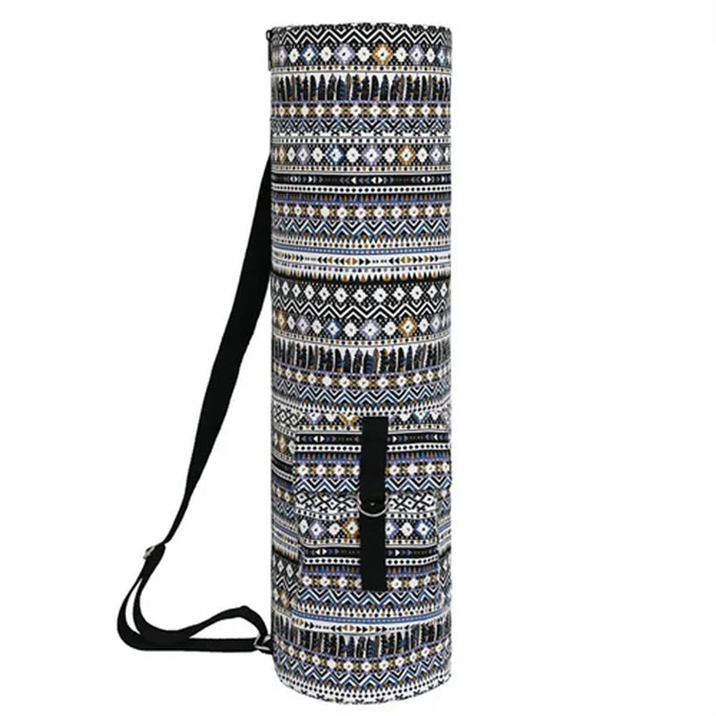 Hot Sale Yoga Bag Canvas Yoga Mat Bag European Style Gym Mat Bag Yoga Backpack Waterproof Pilates Mat Case Bags Carriers 68*18Cm