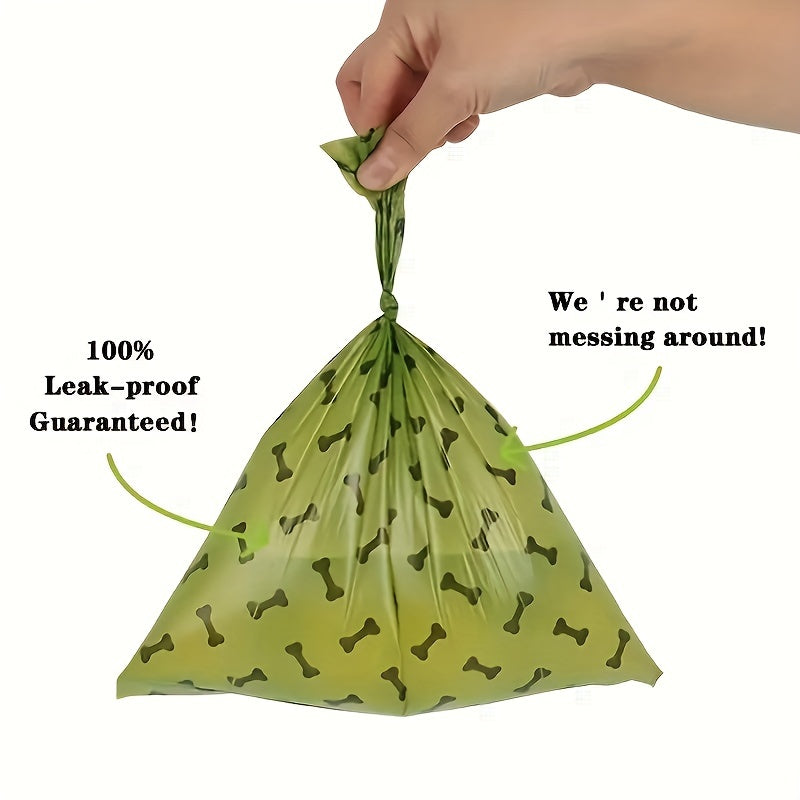 Environmentally Friendly Biodegradable Pet Litter Bags Dog Waste Bags with Dog Poop Bag Dispenser Dog Poop Bags Thickened Poop Bags Leak-Proof Dog Waste Bags for Pet Supplies