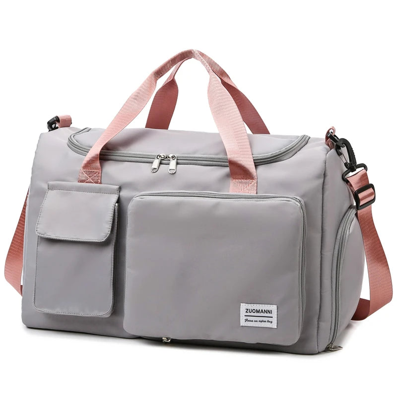 Carry on Travel Bag Large Capacity Weekender Overnight Duffle Bags with Shoe Compartment Sports Fitness Bags for Women