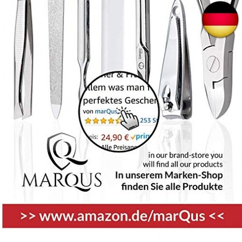 Marqus Maniküre Set Herren Und Damen 7 Teile Mit Nagelzange Solingen Made In
