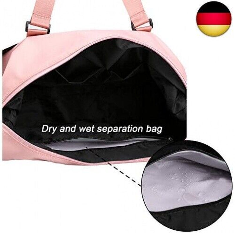 SIVENKE Sporttasche Damen / Herren Mit Nassfach, Freizeit Handtasche Faltbar