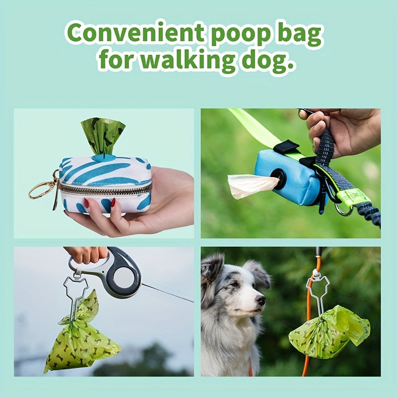 Environmentally Friendly Biodegradable Pet Litter Bags Dog Waste Bags with Dog Poop Bag Dispenser Dog Poop Bags Thickened Poop Bags Leak-Proof Dog Waste Bags for Pet Supplies