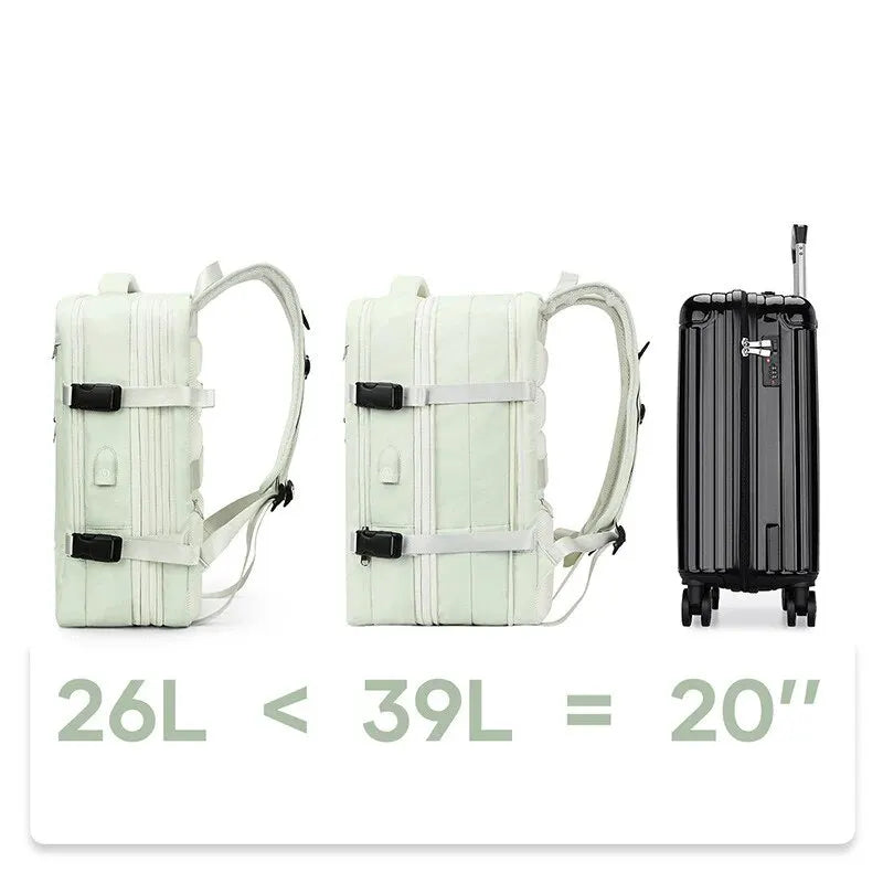 Travel Backpack for Women Men Travel Bag Watreproof Hiking Backpack College Laptop Backpack for Traveling on Airplane Expansion
