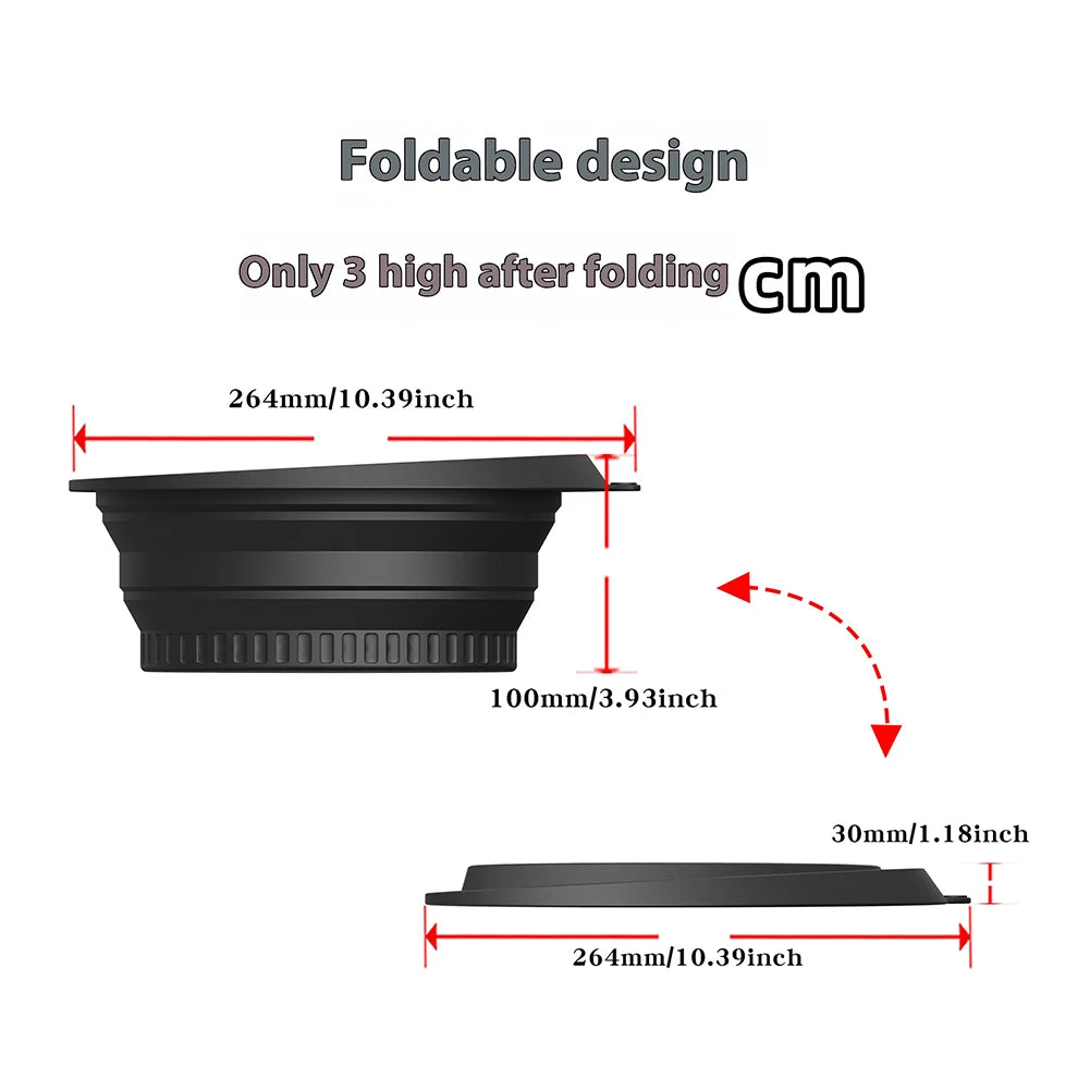 Silicone Ice Facial Folding Washbasin with Ice Tray Collapsible Facial Plunge Bowl Face Ice Bath Water Chiller