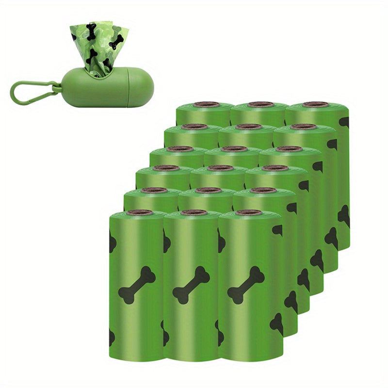 Environmentally Friendly Biodegradable Pet Litter Bags Dog Waste Bags with Dog Poop Bag Dispenser Dog Poop Bags Thickened Poop Bags Leak-Proof Dog Waste Bags for Pet Supplies
