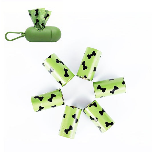 Environmentally Friendly Biodegradable Pet Litter Bags Dog Waste Bags with Dog Poop Bag Dispenser Dog Poop Bags Thickened Poop Bags Leak-Proof Dog Waste Bags for Pet Supplies