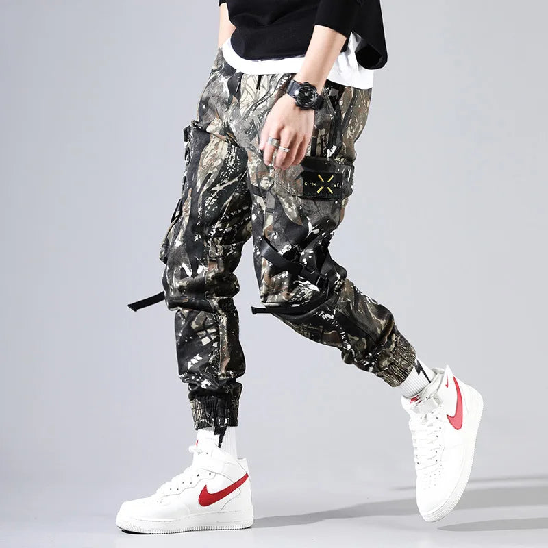 Streetwear Jogging Pants Men Harajuku Winter Spring Hip Hop Cargo Japanese Style Trousers Casual Techwear Male'S Sports Suit